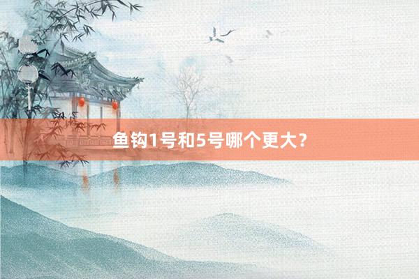 鱼钩1号和5号哪个更大？