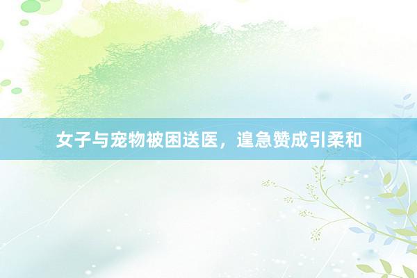 女子与宠物被困送医，遑急赞成引柔和